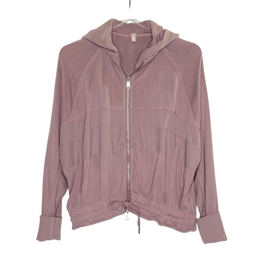 Free People Movement Trekking Out Sweatshirt S Dusty Pink Mauve Boho